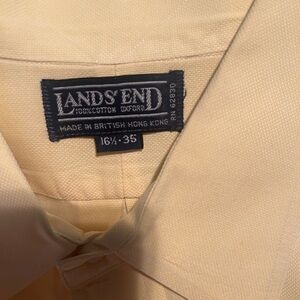Lands’ End, cotton button down shirt